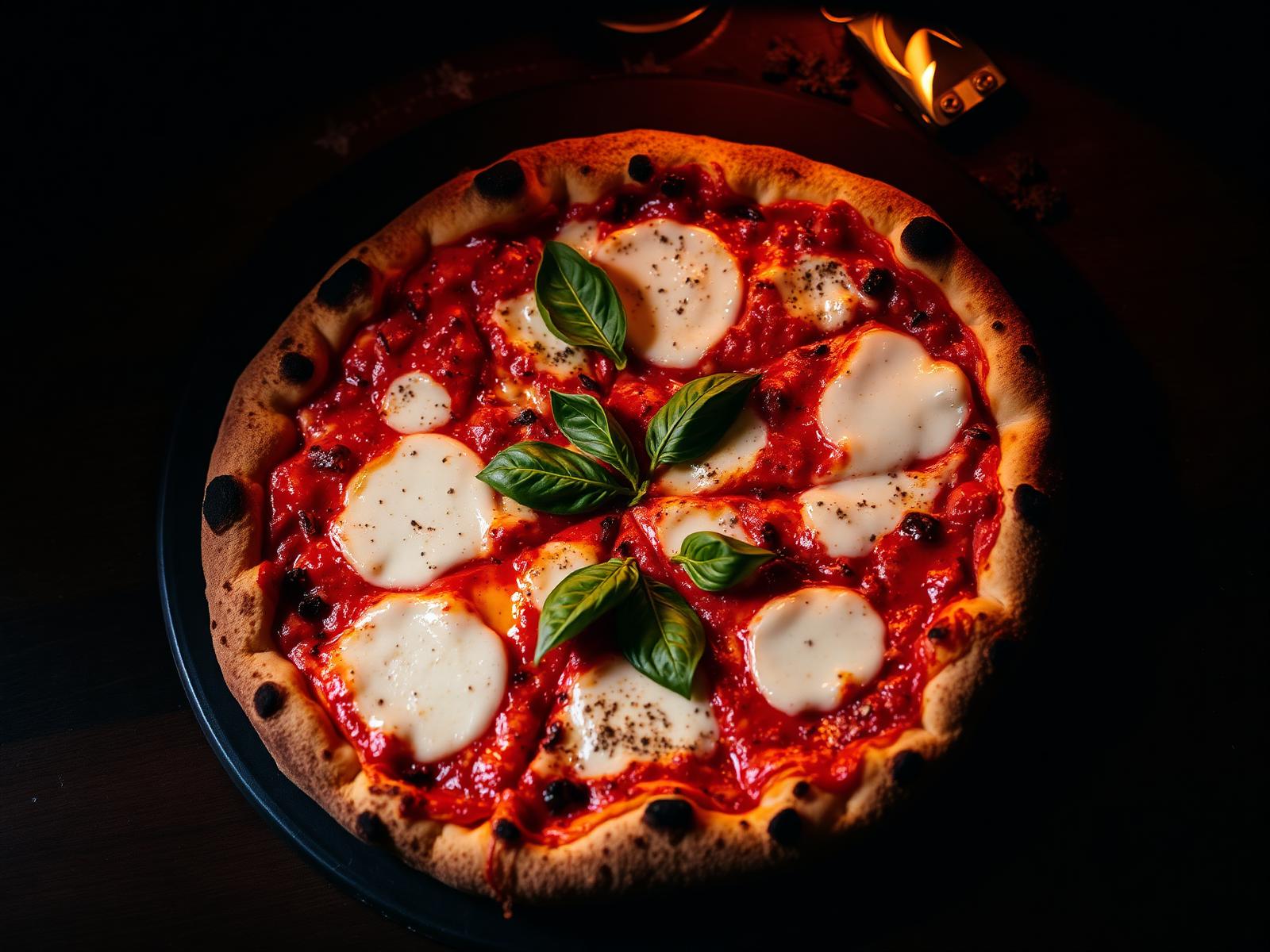 Wood-fired Neapolitan pizza